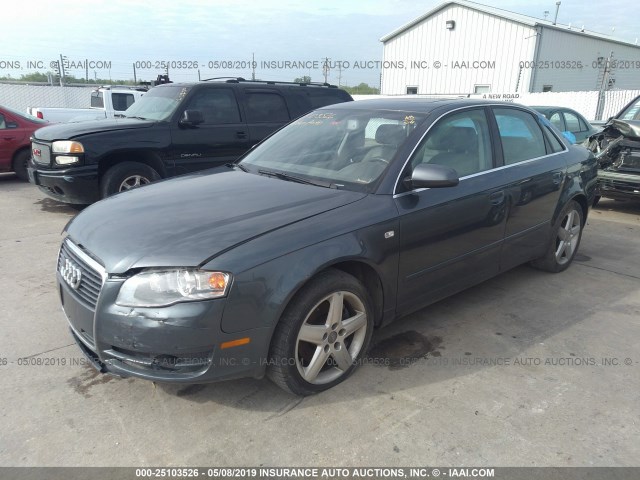 WAUAF78E35A562193 - 2005 AUDI A4 2.0T GRAY photo 2