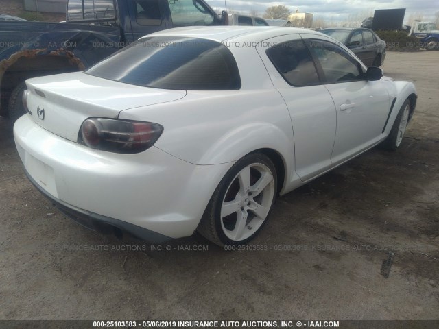 JM1FE17N450158447 - 2005 MAZDA RX8 WHITE photo 4