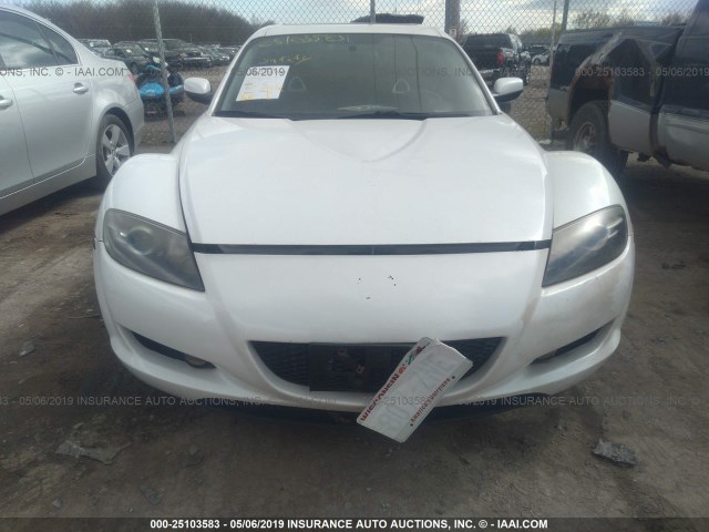 JM1FE17N450158447 - 2005 MAZDA RX8 WHITE photo 6