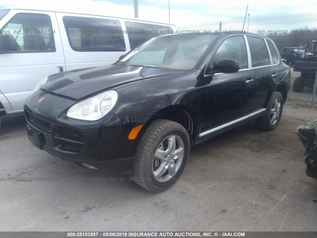 WP1AB29PX4LA65466 - 2004 PORSCHE CAYENNE S BLACK photo 2