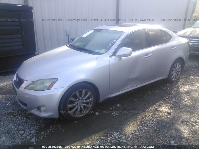 JTHBK262462003793 - 2006 LEXUS IS 250 SILVER photo 2