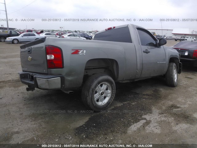 1GCEK24J09Z201016 - 2009 CHEVROLET SILVERADO K1500 LT GRAY photo 4