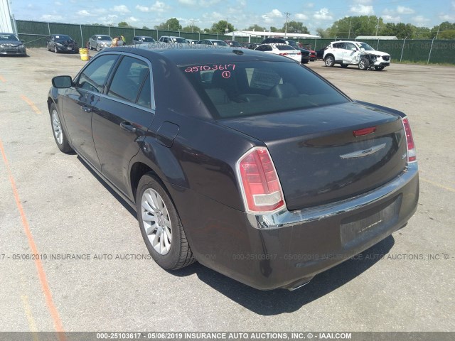 2C3CCAAG1EH179095 - 2014 CHRYSLER 300 GRAY photo 3