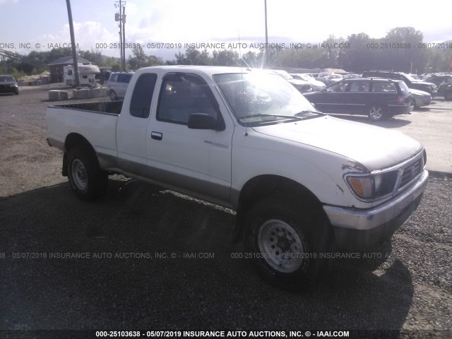 4TAWM72N0TZ126130 - 1996 TOYOTA TACOMA XTRACAB WHITE photo 1