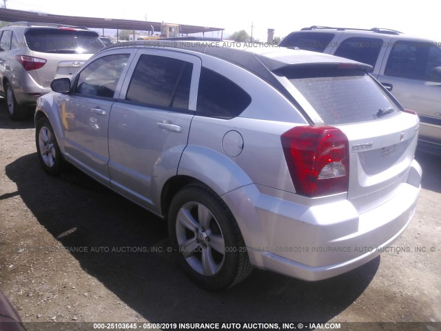 1B3CB3HA3BD234491 - 2011 DODGE CALIBER MAINSTREET SILVER photo 3