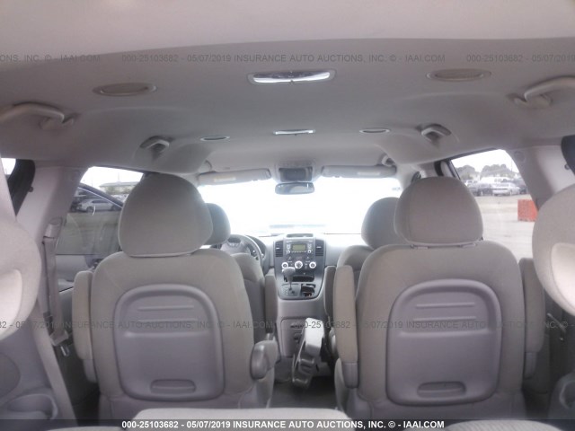 KNDMG4C78E6554467 - 2014 KIA SEDONA LX BLUE photo 8