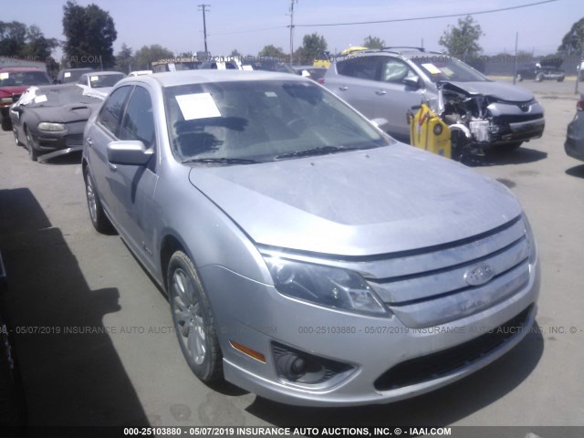 3FADP0L39CR262001 - 2012 FORD FUSION HYBRID SILVER photo 1