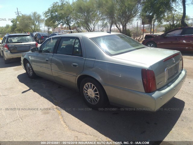 1G6KE57Y95U158505 - 2005 CADILLAC DEVILLE DHS GREEN photo 3