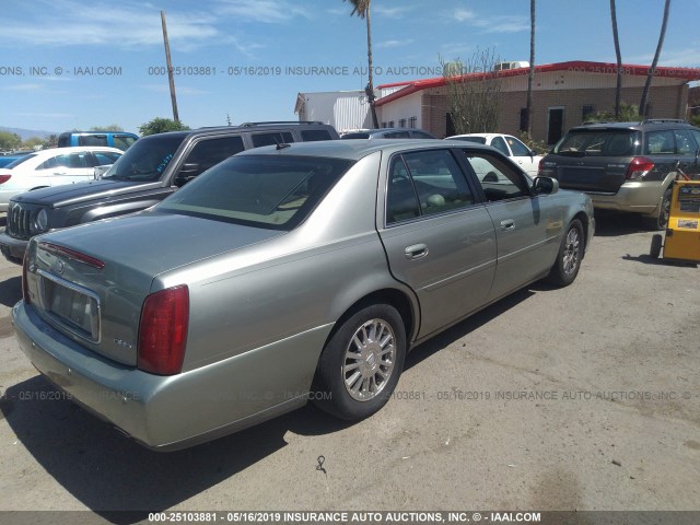 1G6KE57Y95U158505 - 2005 CADILLAC DEVILLE DHS GREEN photo 4