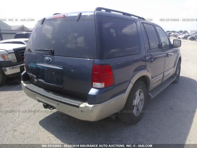 1FMFU17595LA94399 - 2005 FORD EXPEDITION EDDIE BAUER BLUE photo 4