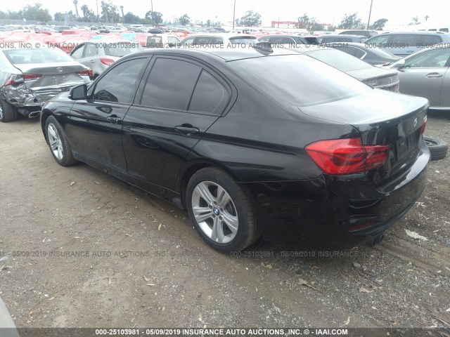 WBA8E9C50GK645100 - 2016 BMW 328 I SULEV BLACK photo 3