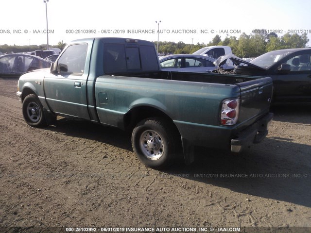 1FTYR10C9WUC86697 - 1998 FORD RANGER GREEN photo 3