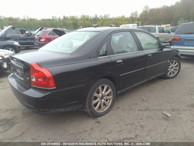 YV1TH59H541381415 - 2004 VOLVO S80 2.5T BLUE photo 4