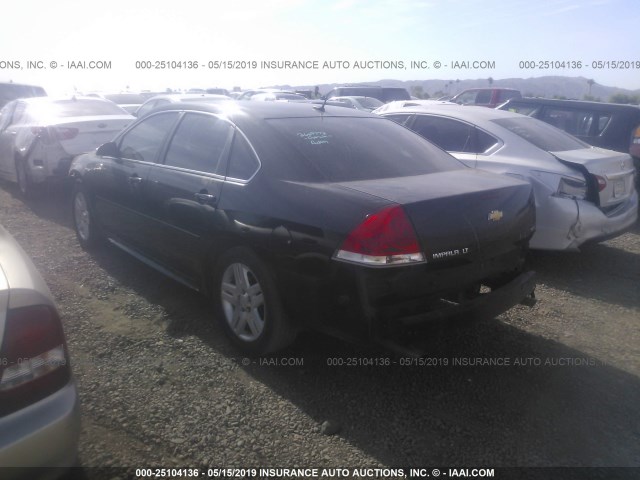 2G1WB5E34E1105262 - 2014 CHEVROLET IMPALA LIMITED LT BLACK photo 3