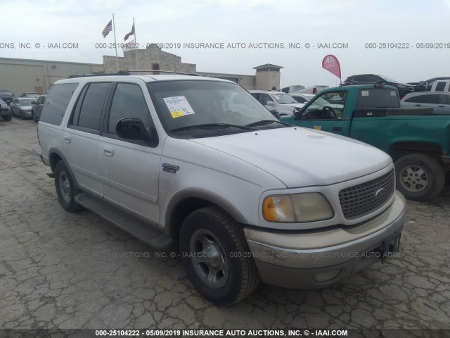 1FMRU17L41LA20250 - 2001 FORD EXPEDITION EDDIE BAUER WHITE photo 1