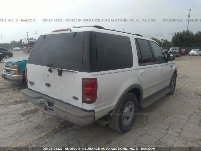 1FMRU17L41LA20250 - 2001 FORD EXPEDITION EDDIE BAUER WHITE photo 4