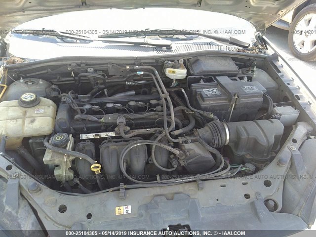 1FAFP34N97W114203 - 2007 FORD FOCUS ZX4/S/SE/SES GRAY photo 10