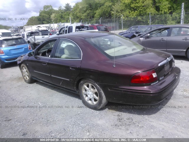 1MEHM55S71A614990 - 2001 MERCURY SABLE LS PREMIUM BURGUNDY photo 3