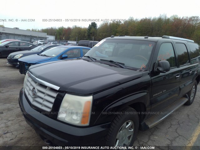 3GYFK66N14G268657 - 2004 CADILLAC ESCALADE ESV BLACK photo 6