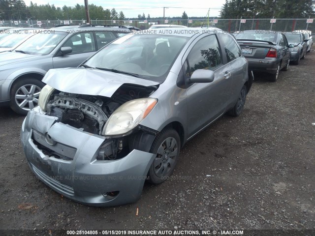 JTDJT903575086784 - 2007 TOYOTA YARIS SILVER photo 2