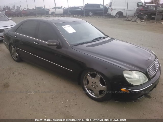 WDBNG75J3YA074822 - 2000 MERCEDES-BENZ S 500 BLACK photo 1