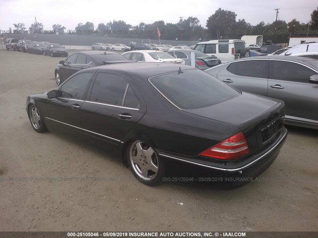 WDBNG75J3YA074822 - 2000 MERCEDES-BENZ S 500 BLACK photo 3