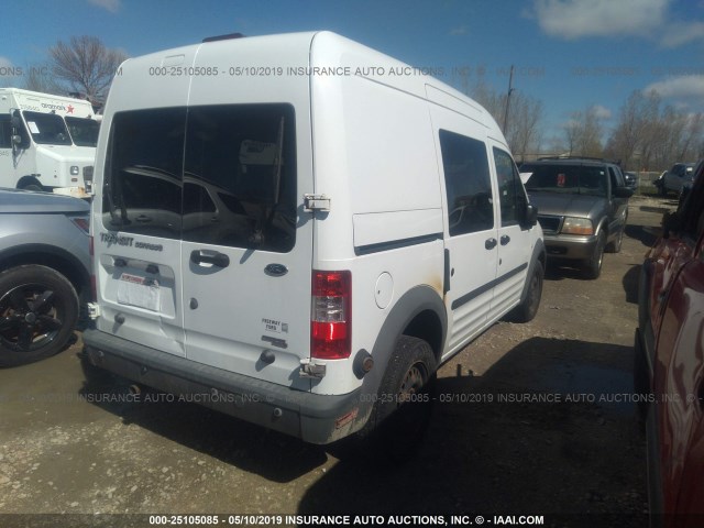 NM0LS6AN5DT171820 - 2013 FORD TRANSIT CONNECT XL WHITE photo 4