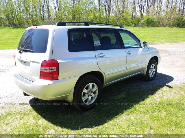 JTEHF21A030105660 - 2003 TOYOTA HIGHLANDER LIMITED SILVER photo 4