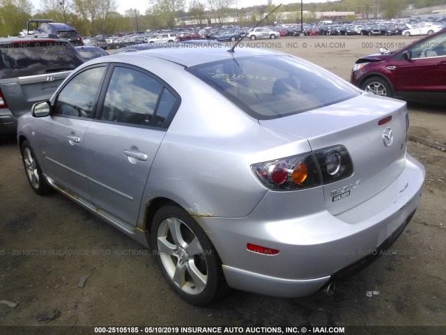 JM1BK323451259569 - 2005 MAZDA 3 S GRAY photo 3