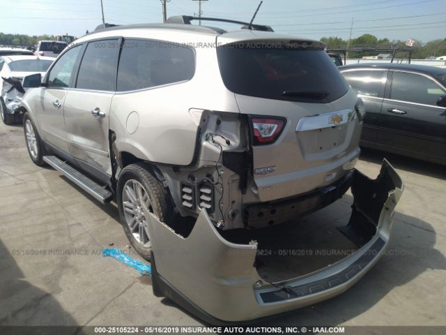 1GNKVGKD1DJ269019 - 2013 CHEVROLET TRAVERSE LT Tan photo 3