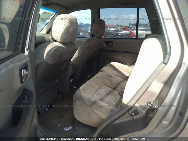 KM8SC13D06U067974 - 2006 HYUNDAI SANTA FE GLS/LIMITED BROWN photo 8