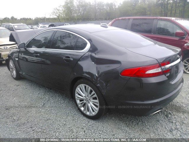 SAJWA0HB3CLS41794 - 2012 JAGUAR XF PORTFOLIO GRAY photo 3