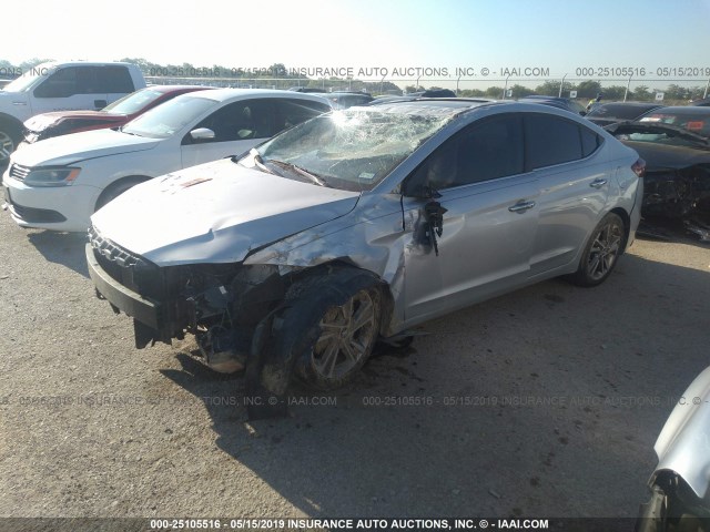 5NPD84LFXHH006694 - 2017 HYUNDAI ELANTRA SE/VALUE/LIMITED SILVER photo 2