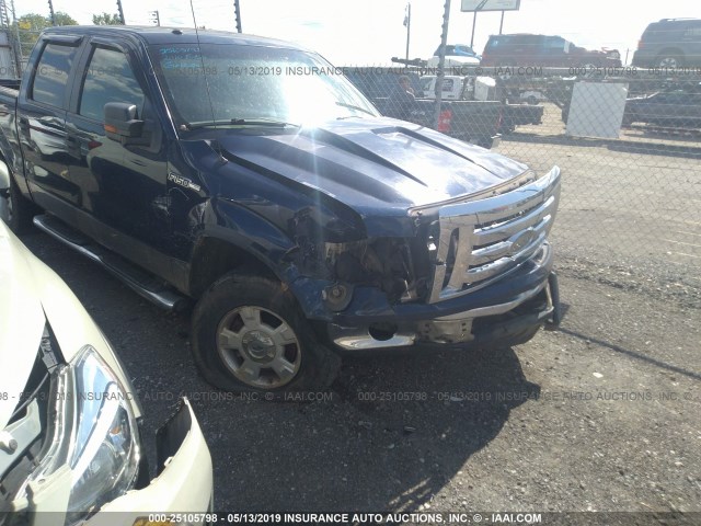 1FTFW1EV6AKC53557 - 2010 FORD F150 SUPERCREW BLUE photo 6