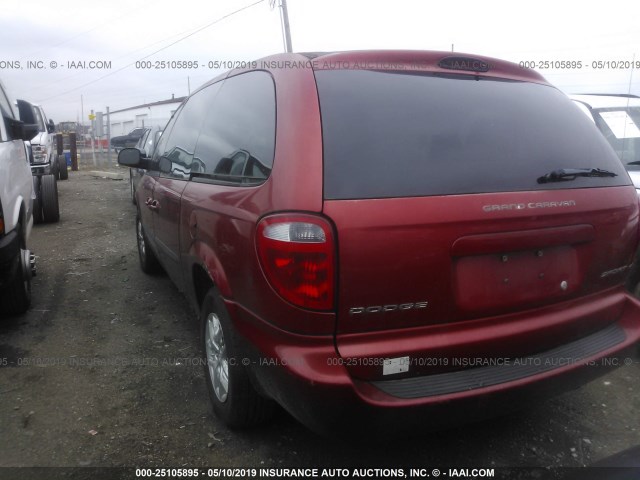 2D4GP44393R281069 - 2003 DODGE GRAND CARAVAN SPORT RED photo 3