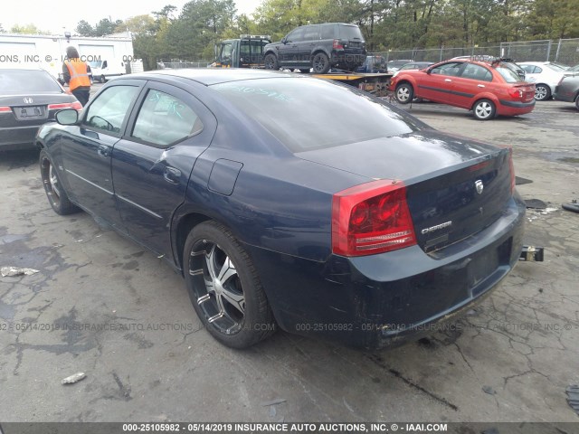 2B3KA43GX6H433174 - 2006 DODGE CHARGER SE/SXT BLUE photo 3