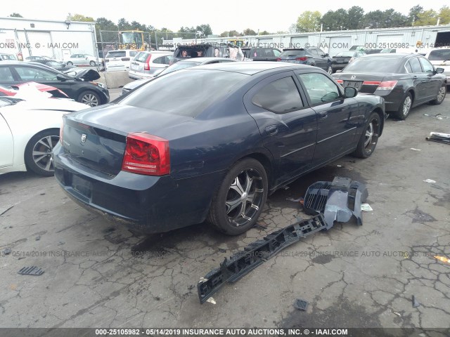 2B3KA43GX6H433174 - 2006 DODGE CHARGER SE/SXT BLUE photo 4