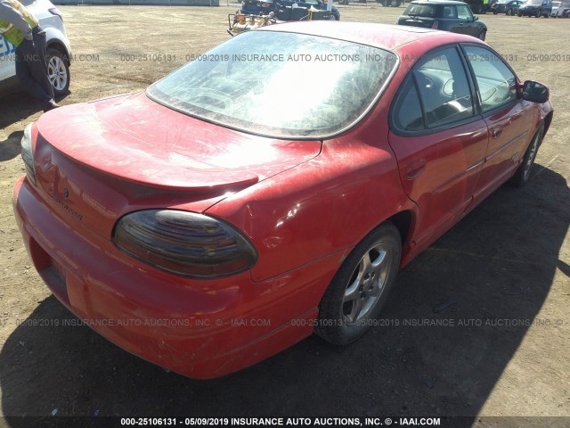 1G2WP5218WF306429 - 1998 PONTIAC GRAND PRIX GTP RED photo 4