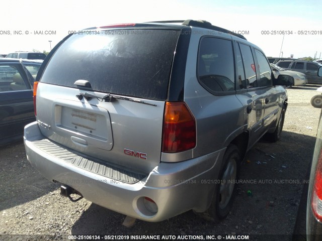 1GKDT13S552277402 - 2005 GMC ENVOY SILVER photo 4