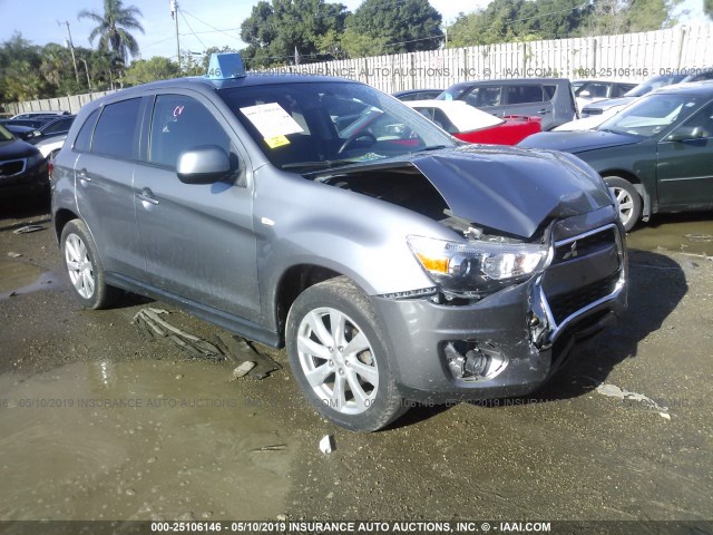 4A4AR3AU7DE017943 - 2013 MITSUBISHI OUTLANDER SPORT ES GRAY photo 1