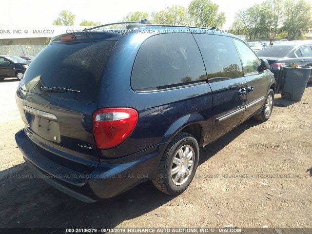 2C4GP54L45R384115 - 2005 CHRYSLER TOWN & COUNTRY TOURING BLUE photo 4