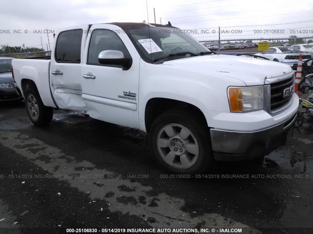 3GTP1VE00BG343360 - 2011 GMC SIERRA C1500 SLE WHITE photo 1