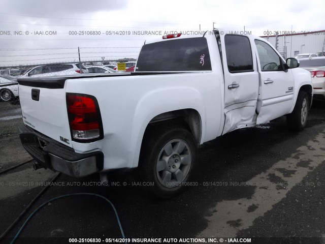 3GTP1VE00BG343360 - 2011 GMC SIERRA C1500 SLE WHITE photo 4