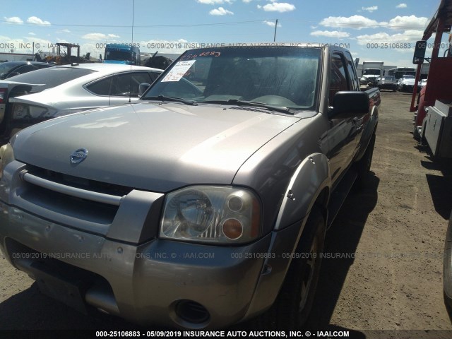 1N6ED26Y23C437422 - 2003 NISSAN FRONTIER KING CAB XE/KING CAB SE GOLD photo 2