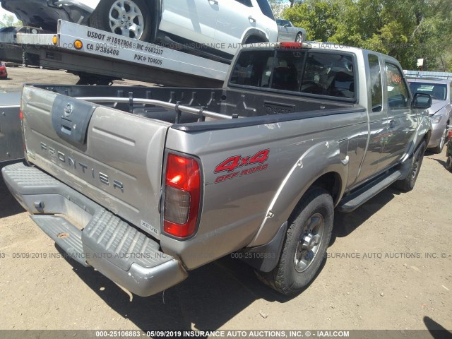 1N6ED26Y23C437422 - 2003 NISSAN FRONTIER KING CAB XE/KING CAB SE GOLD photo 4