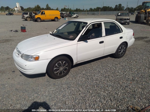 1NXBR12E4XZ160720 - 1999 TOYOTA COROLLA VE/CE/LE WHITE photo 2