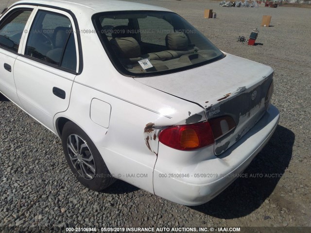 1NXBR12E4XZ160720 - 1999 TOYOTA COROLLA VE/CE/LE WHITE photo 6