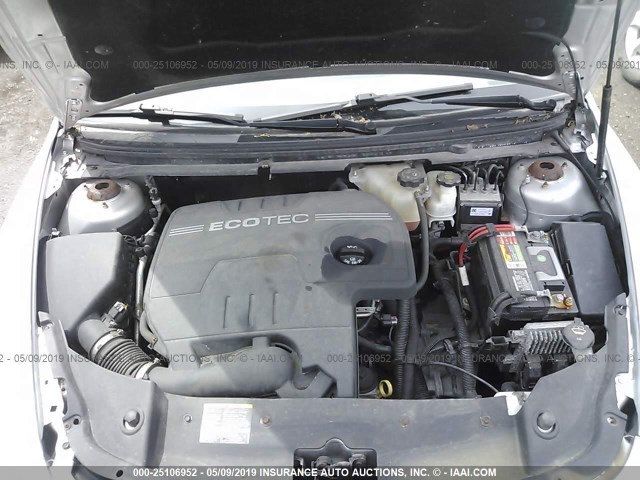 1G1ZB5EB4AF112672 - 2010 CHEVROLET MALIBU LS SILVER photo 10