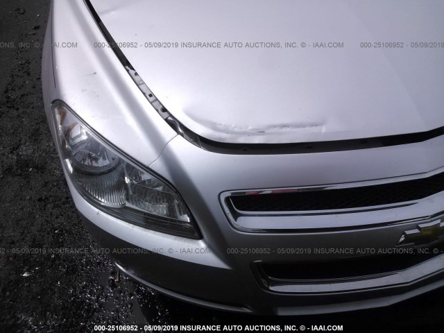 1G1ZB5EB4AF112672 - 2010 CHEVROLET MALIBU LS SILVER photo 6