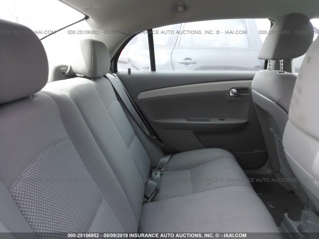 1G1ZB5EB4AF112672 - 2010 CHEVROLET MALIBU LS SILVER photo 8